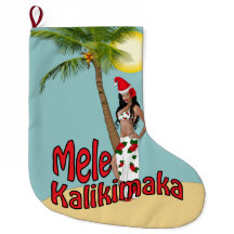 Wahine utvikningsbildMele Kalikimaka julstrumpa