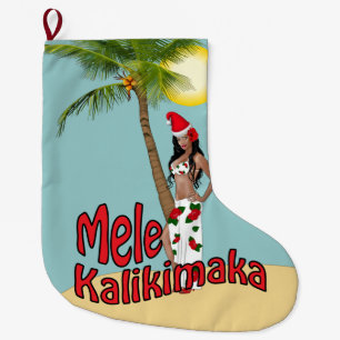 Wahine utvikningsbildMele Kalikimaka julstrumpa