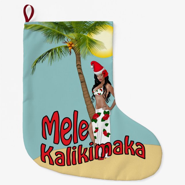 Wahine utvikningsbildMele Kalikimaka julstrumpa (Framsidan)
