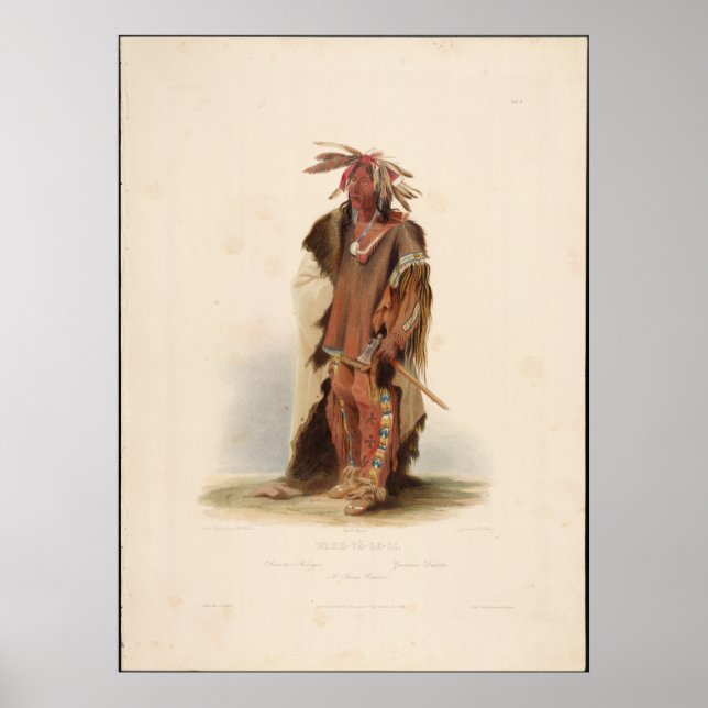 Wahk-tä-ge-li "Gallant Warrior". Poster (Framsidan)