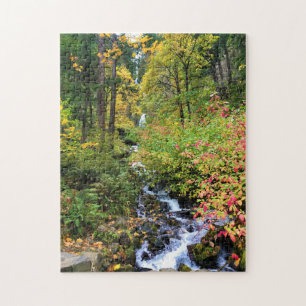 Wahkeena Falls, Columbia River Gorge, Oregon Pussel