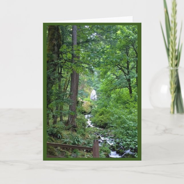 Wahkeena Falls, OR Kort (Framsida)