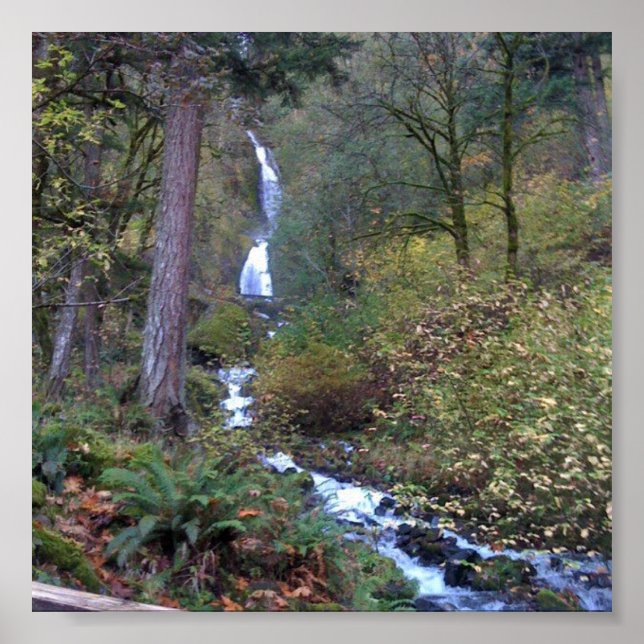 Wahkeena Falls, OR Poster (Framsidan)
