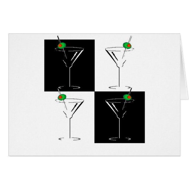 Wahol Martini Hälsningskort (Framsidan Horizontal)