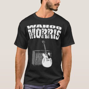 Wahoo Morris T, vit på svart: Gitarr & ampere Tee