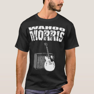 Wahoo Morris T, vit på svart: Gitarr & ampere Tee