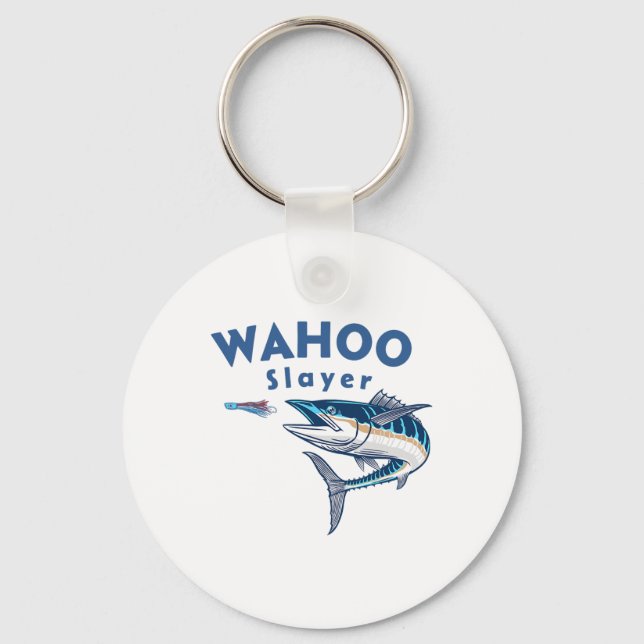 Wahoo Slayer Saltvattenfiske Wahoo  Nyckelring (Framsida)