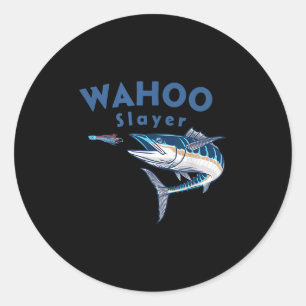 Wahoo Slayer Saltvattenfiske Wahoo Runt Klistermärke