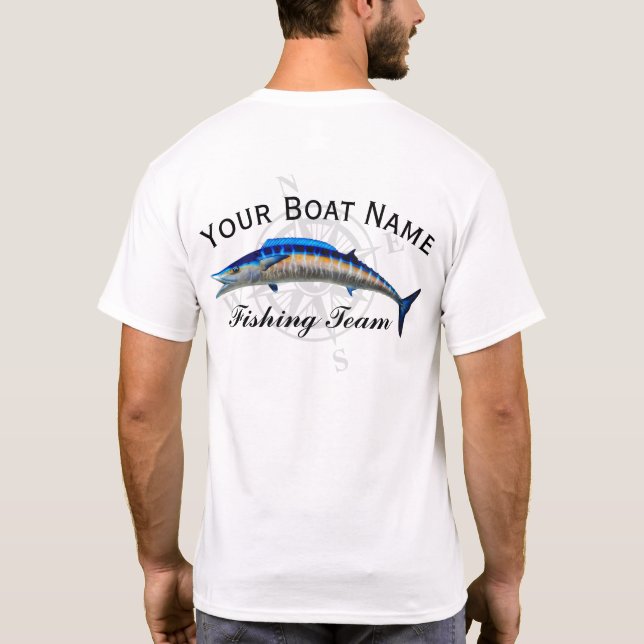 Wahooanpassningsbarskjorta Tee Shirt (Baksida)