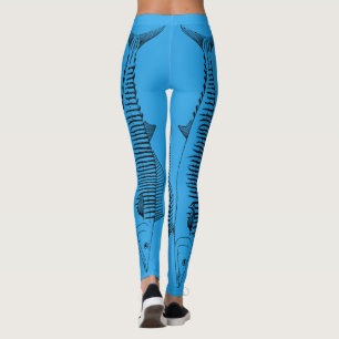 Wahoofiskmönster Leggings