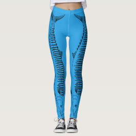 Wahoofiskmönster Leggings