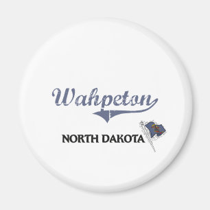 Wahpeton North Dakota stadsklassiker Magnet