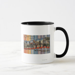 Wahpeton North Dakota - stora brevplatser Mugg