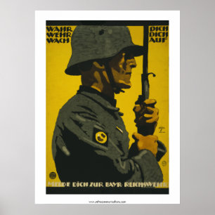 Wahr Dich - tysk världskrig som jag poster