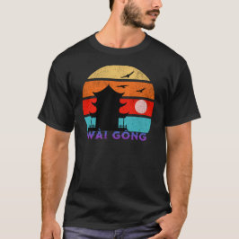 Wài Gōng Retro Sunset Ocean Grandfather T Shirt