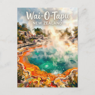 Wai-O-Tapu Champagne Pool Nya Zeeland Vykort