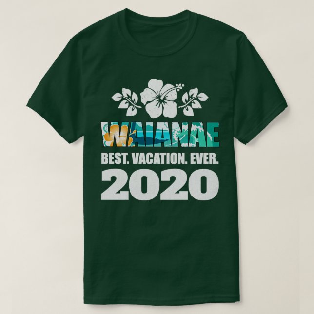Waianae Best Vacation 2020 Souvenir Gift T Shirt (Design framsida)