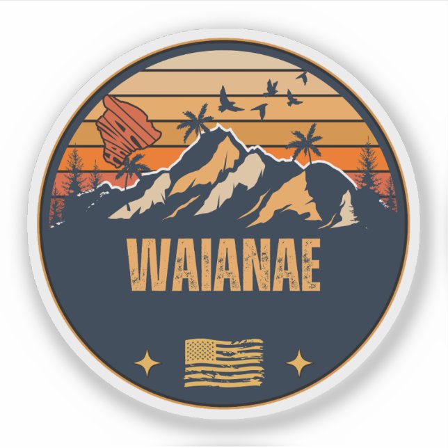Waianae, Hawaii Klistermärken (Framsida)