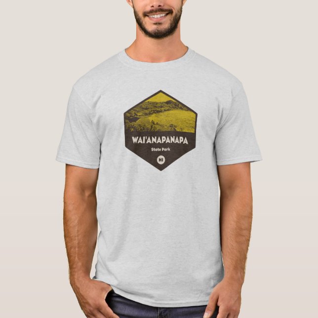 Wai'anapanapa delstatliga park Hawaii T Shirt (Framsida)
