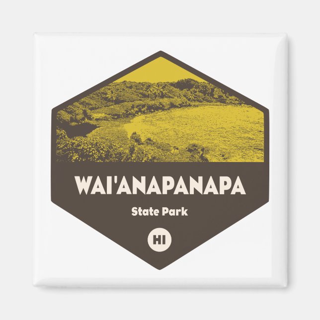 Wai'anapanapa State Park Hawaii Magnet (Framsidan)