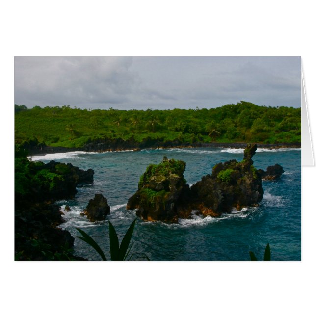 Waianapanapa State Park, Maui Hälsningskort (Framsidan Horizontal)