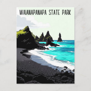 Waianapanapa State Park Maui Hawaii Resa Vykort