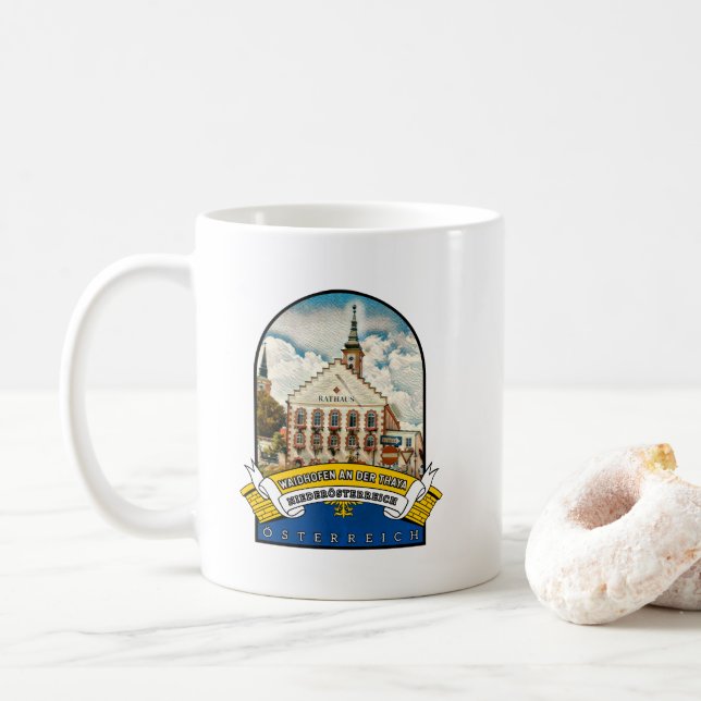 Waidhofen an der Thaya Niederösterreich Souvenir  Kaffemugg (Med munk)