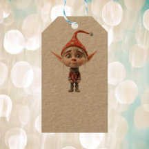 Waifish Girl jul Elf Kraft Gift Märkres