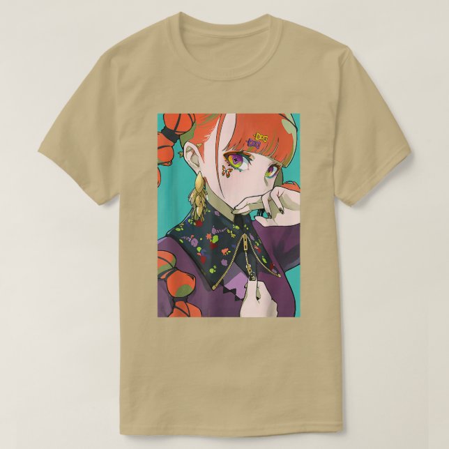 Waifu Anime Girl Shirt Japanestesiskt Otaku Gi T Shirt (Design framsida)