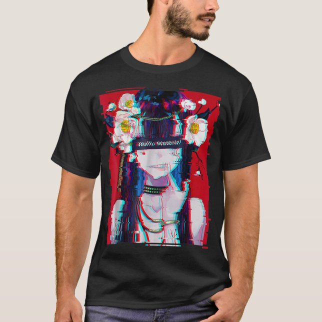 Waifu Anime Girl T Shirt (Framsida)