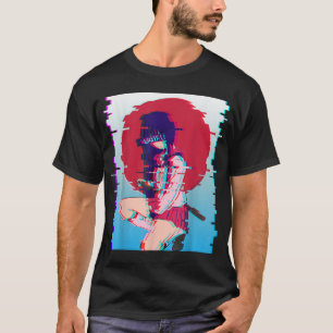 Waifu Anime School Girl - Japanskt estetiskt apor T Shirt