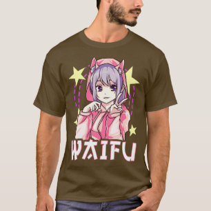 Waifu Girl Japansk CuteKawaii Senpai T Shirt