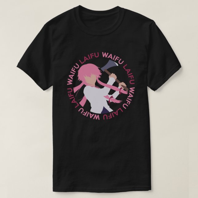 Waifu Laifu AnimeManga skjorta Tee (Design framsida)