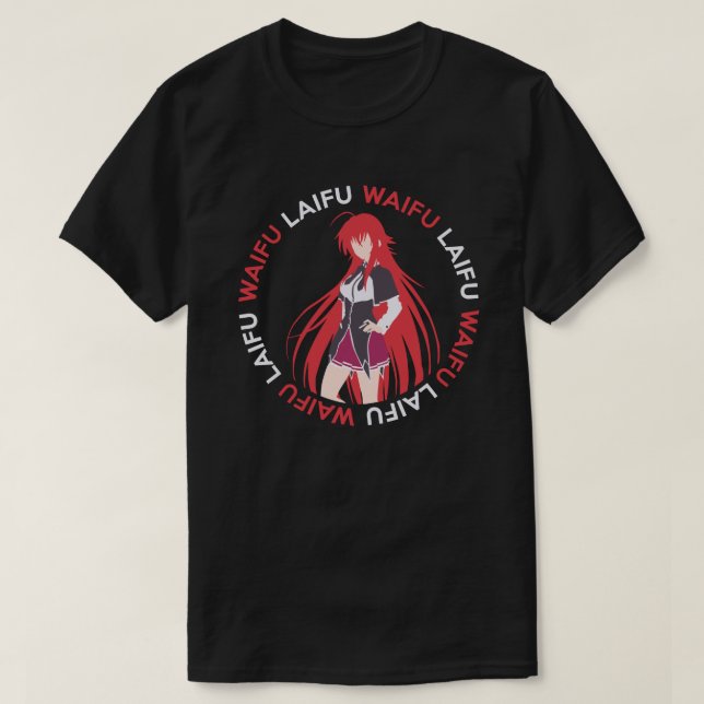 Waifu Laifu Animeskjorta Tee (Design framsida)