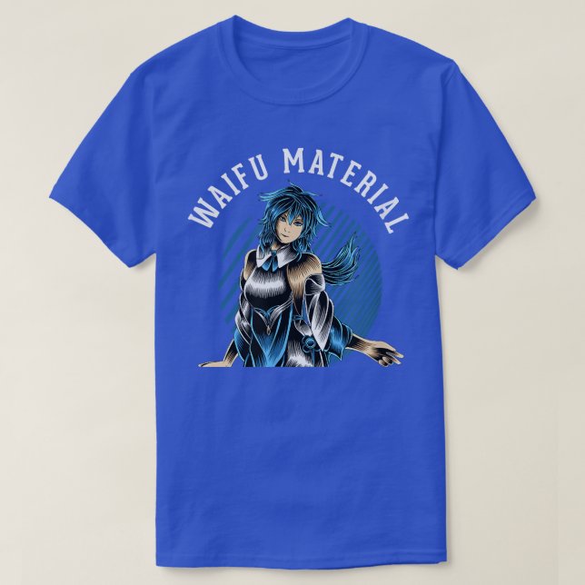 Waifu Material Kawaii Anime Manga Japan School Ne T Shirt (Design framsida)