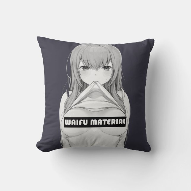 Waifu-material    kudde (Framsida)