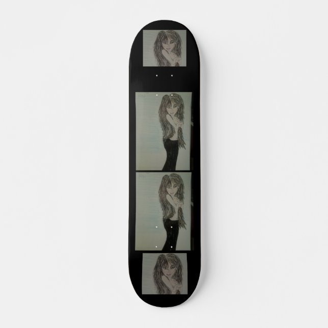 Waifu Mini Skateboard Bräda 18,5 Cm (Framsida)