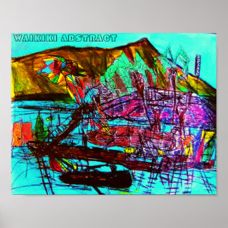 WAIKIKI-ABSTRAKT POSTER