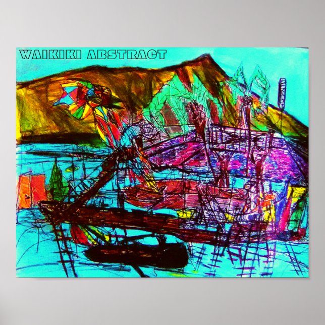 WAIKIKI-ABSTRAKT POSTER (Framsidan)