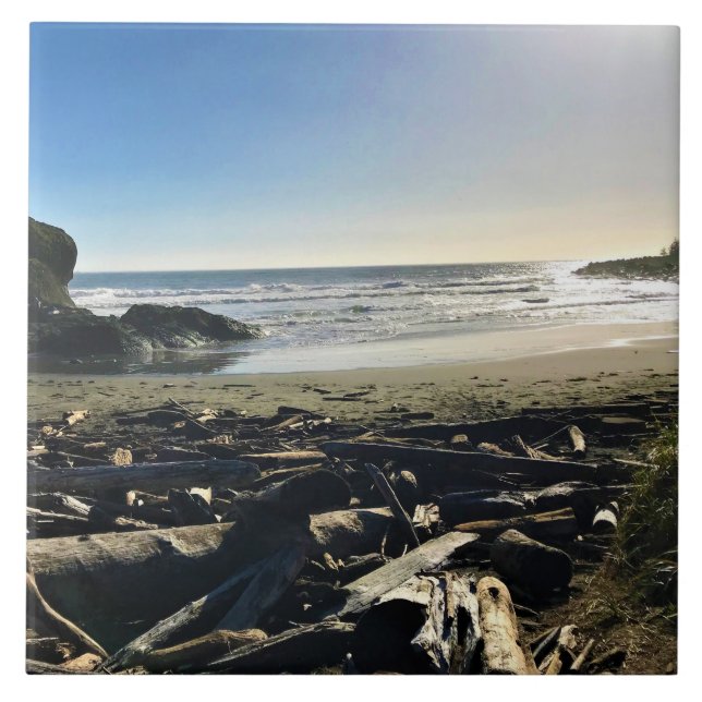 Waikiki Beach, Cape Disseende, Washington Kakelplatta (Framsidan)