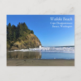 Waikiki Beach, Cape Disseende, Washington Vykort