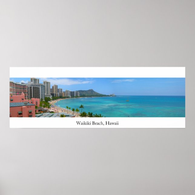 Waikiki Beach, Hawaii Poster (Framsidan)