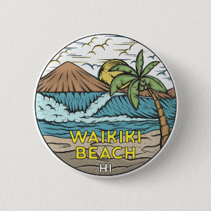 Waikiki Beach Hawaii Vintage Knapp