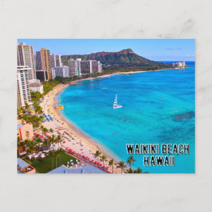 Waikiki Beach Hawaii Vykort