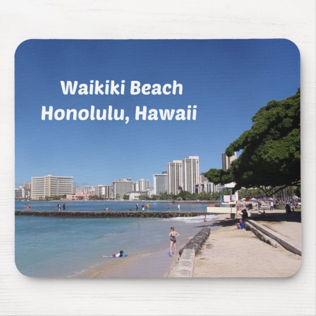 Waikiki Beach, Honolulu Musmatta (Framsidan)