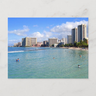 Waikiki Beach, Oahu, Hawaii Vykort