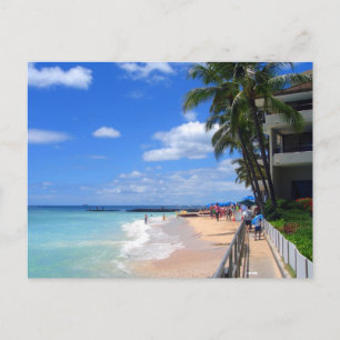 Waikiki Beach, Oahu, Hawaii Vykort