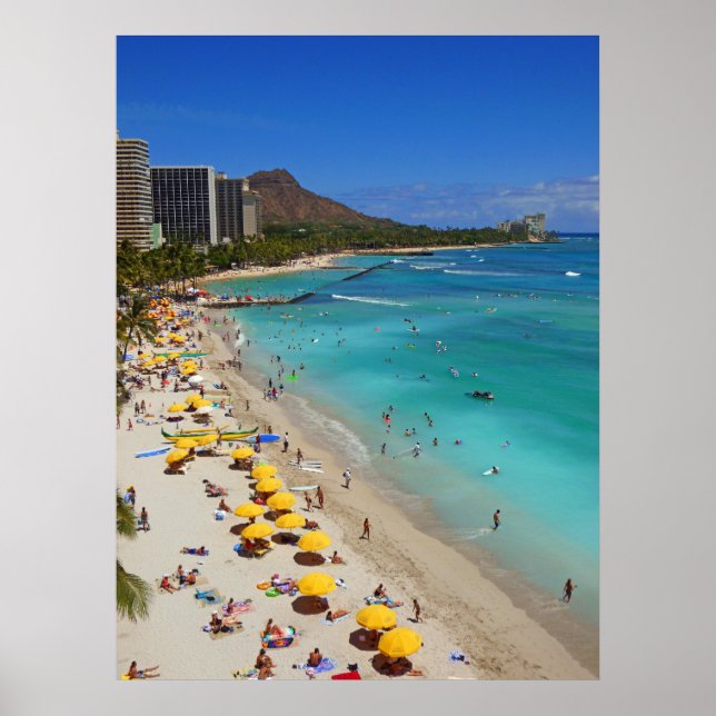 Waikiki Beach Poster (Framsidan)