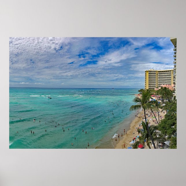Waikiki Beach Poster (Framsidan)