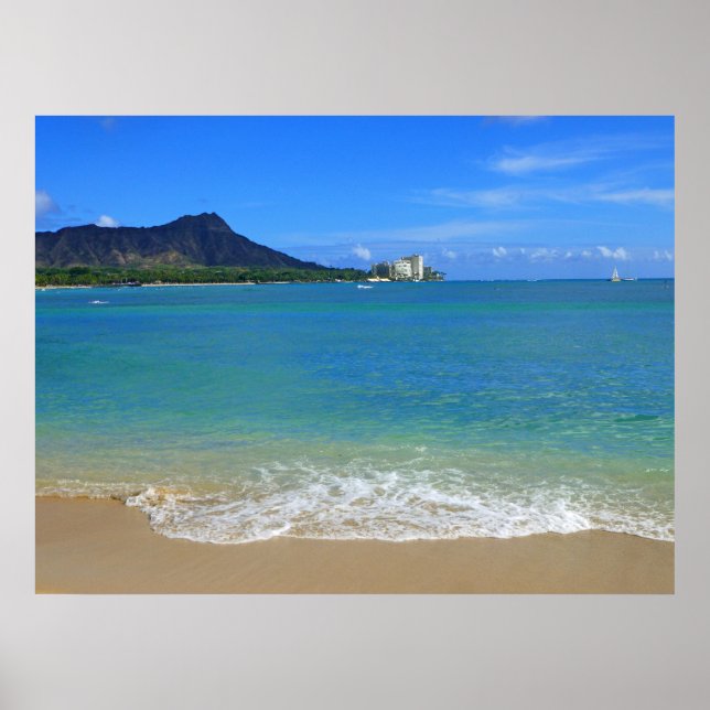 Waikiki Beach Poster (Framsidan)